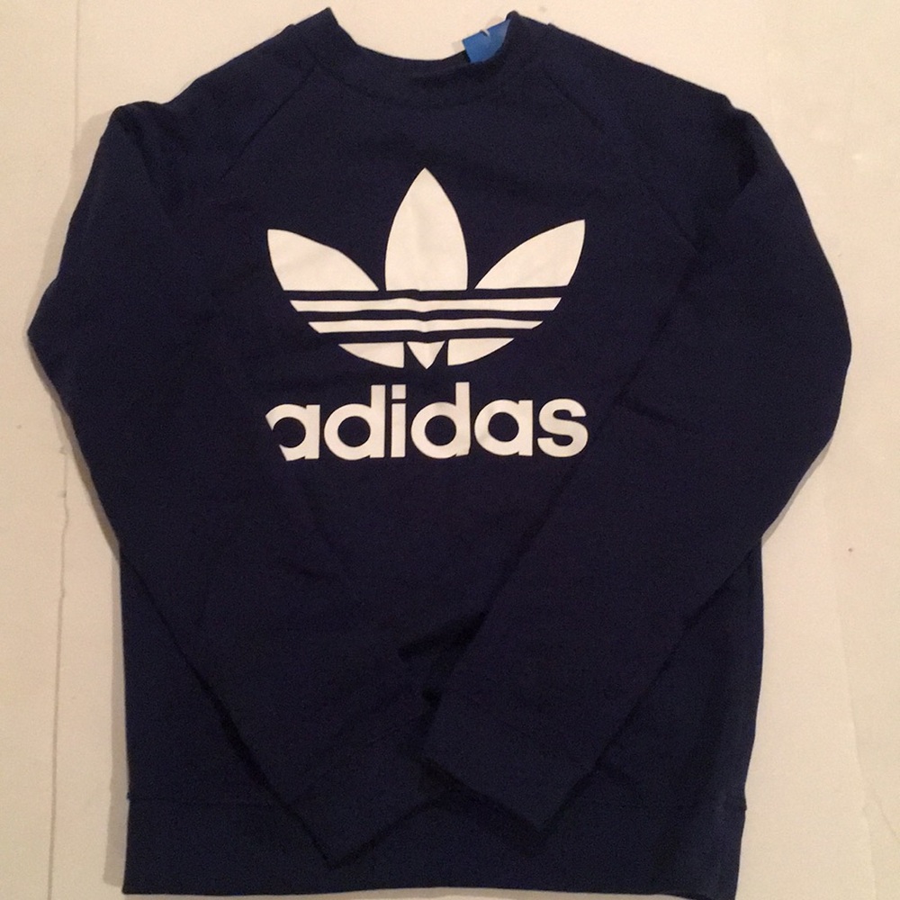 Adidas originals adicolor sweatshirt navy blue - Picture 4 of 4